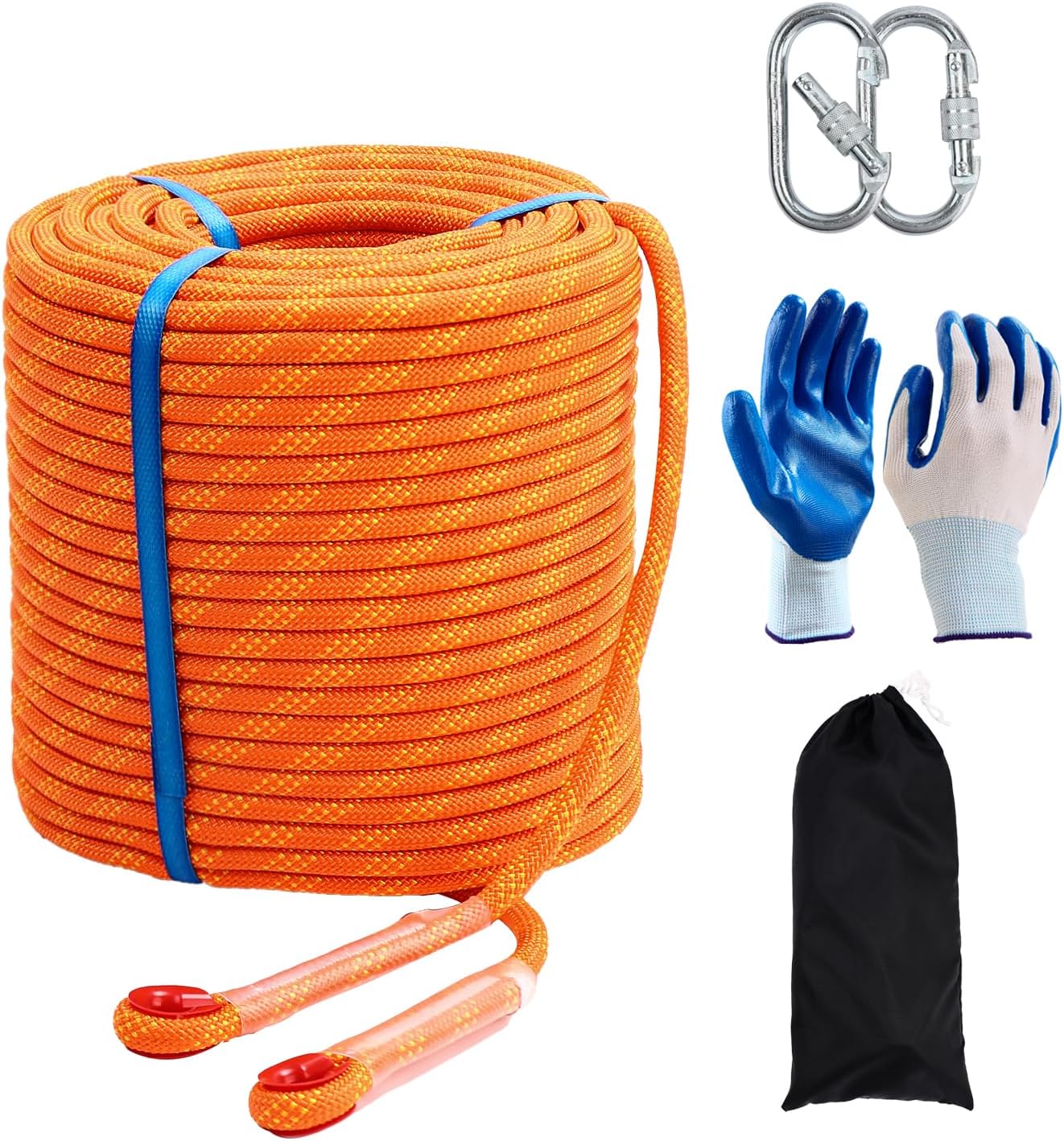 Static Climbing Rope 10mm 246Ft for Outdoor Adventures