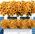 Sunflowers Artificial Flowers 24 Stems Faux Daisy Mums - UV Resistant