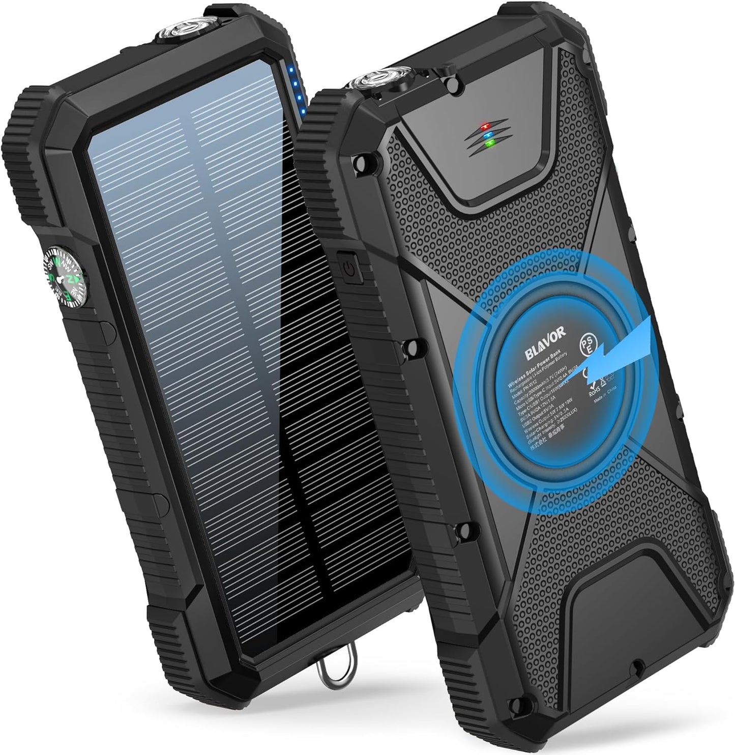 BLAVOR Solar Power Bank: Fast Charge Anywhere!