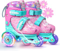 Unicorn Toddler Roller Skates - Adjustable Light-Up Kids Skates