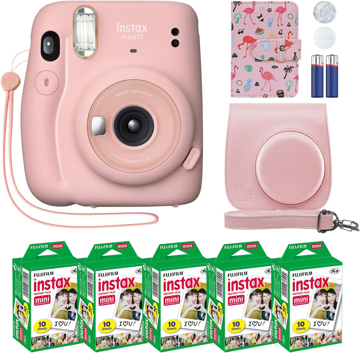 Fujifilm Instax Mini 11 Instant Camera Blush Pink with Accessories