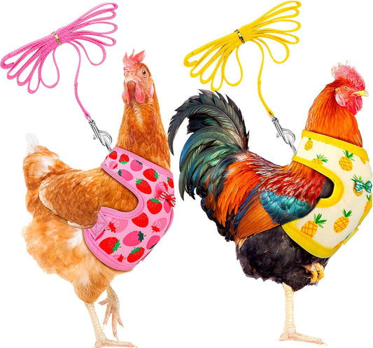Adjustable Chicken Harness Set - Comfortable & Breathable!