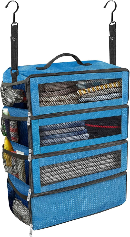 Portable Hanging Travel Shelves for Easy Packing and Organizing