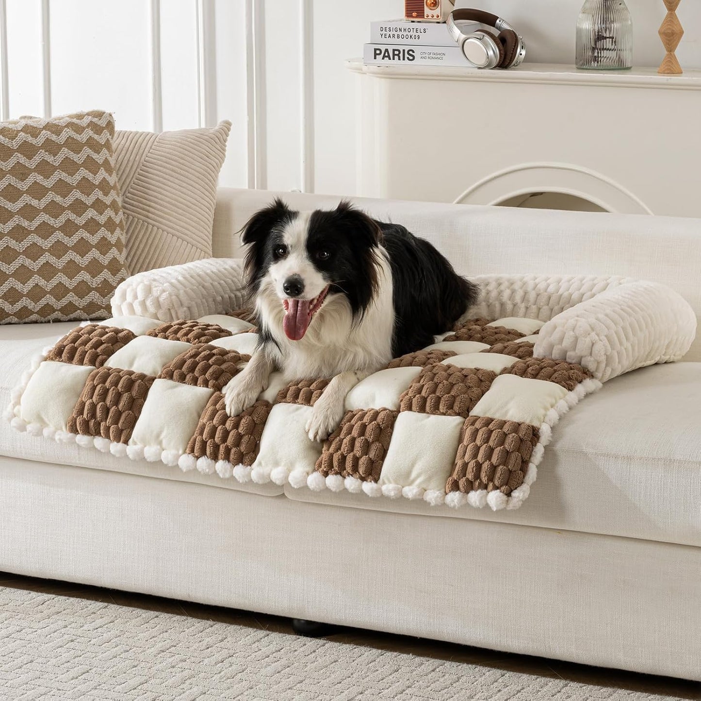 Dog Couch Bed Protector with Thick Flannel for Ultimate Comfort