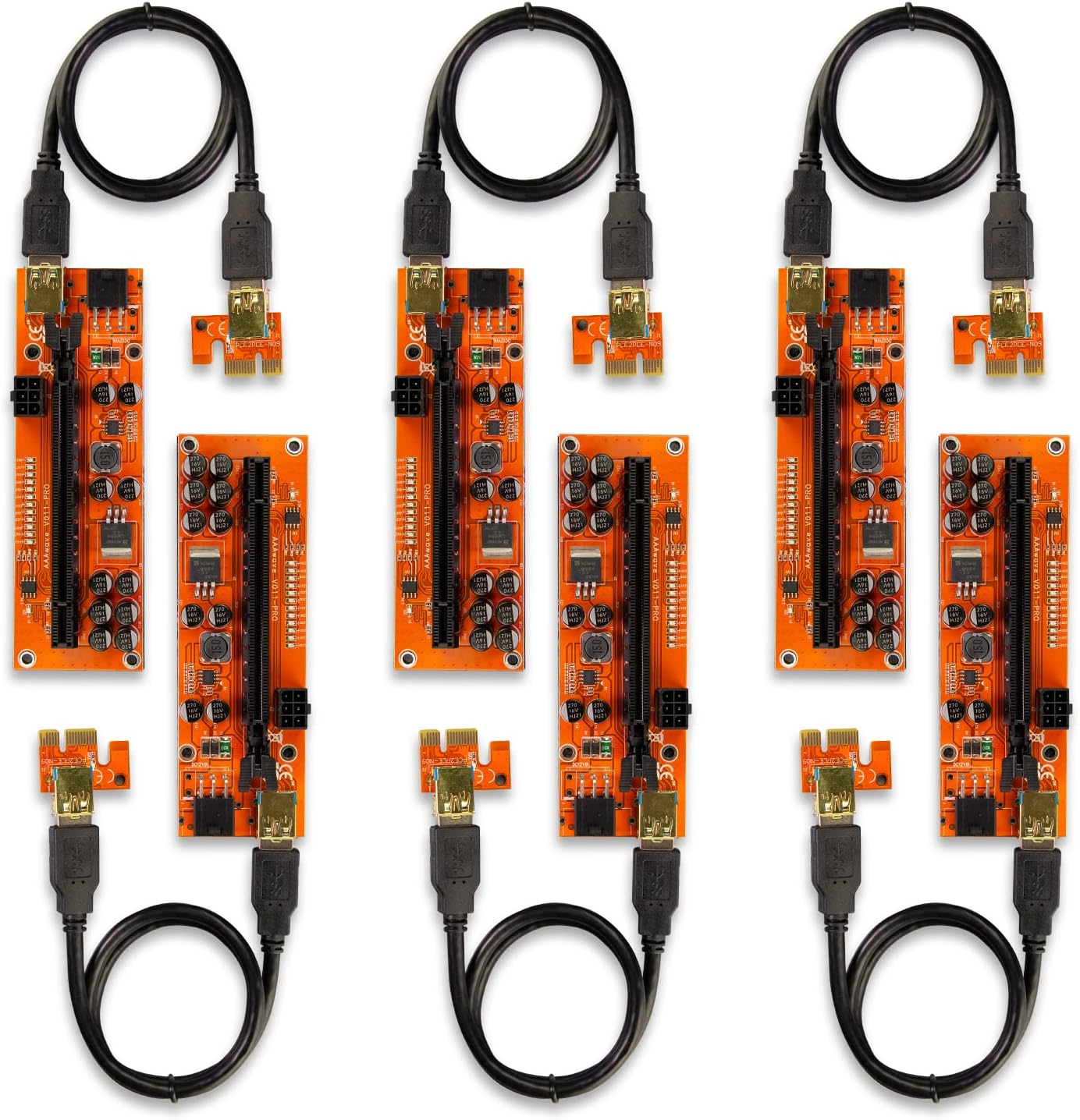 PCIE Riser 011 PRO 1x to 16x Graphic Extension for GPU Mining