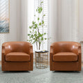 Deolme: Luxe Swivel Club Chairs Set - Mid Century Modern Elegance!