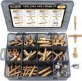 Brass Hose Barb Fittings Kit 80pcs - Complete Barbed & NPT Adapter Set