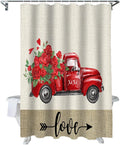 Valentine's Love in Bloom Shower Curtain Set by ALAGEO