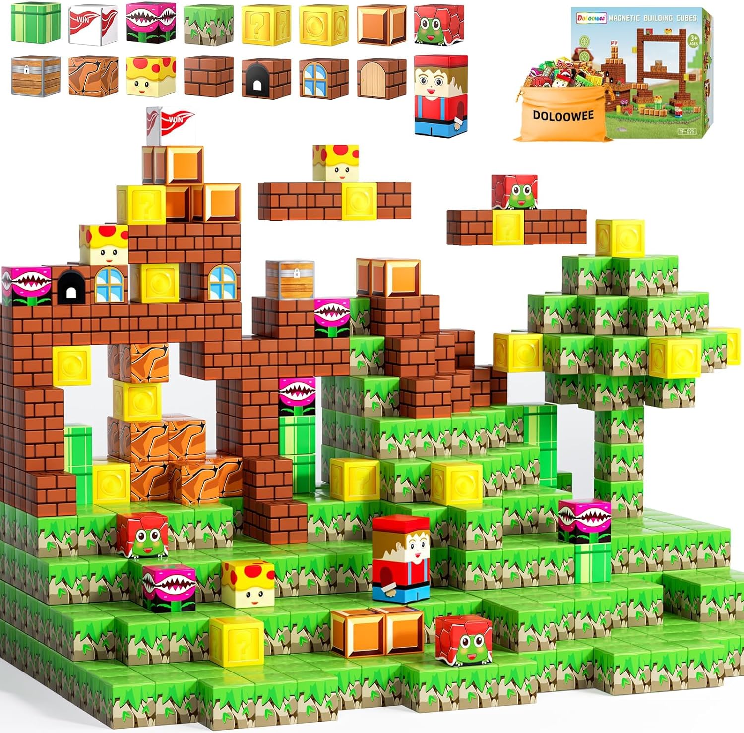 Doloowee Magnetic Building Blocks Sets for Creative Playtime Fun