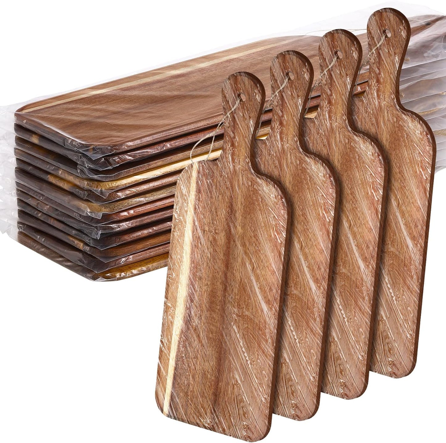 Wooden Cutting Board Set with Handles for Kitchen Use