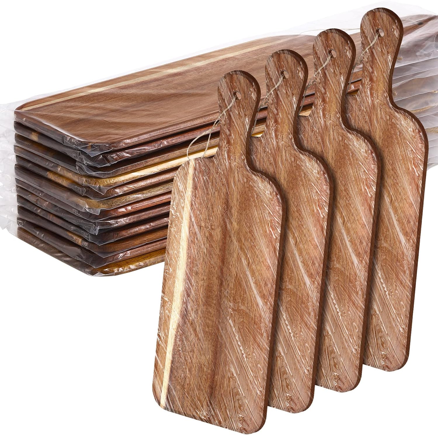 Wooden Cutting Board Set with Handles for Kitchen Use