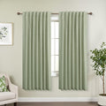 KOUFALL Sage Green Blackout Curtains for Bedroom and Living Room