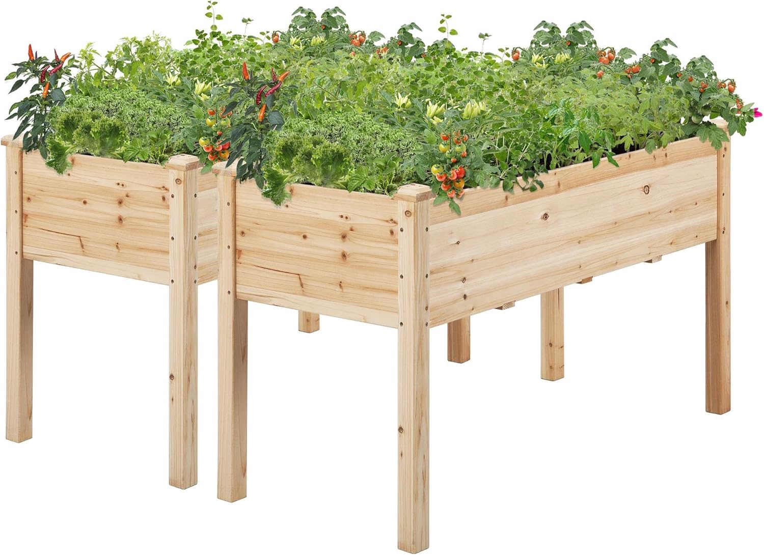 Yaheetech 2pcs Raised Garden Bed for Elevated Gardening Needs