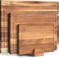 WALDWERK Cutting Board Set - Solid Acacia Wood Boards with Stand