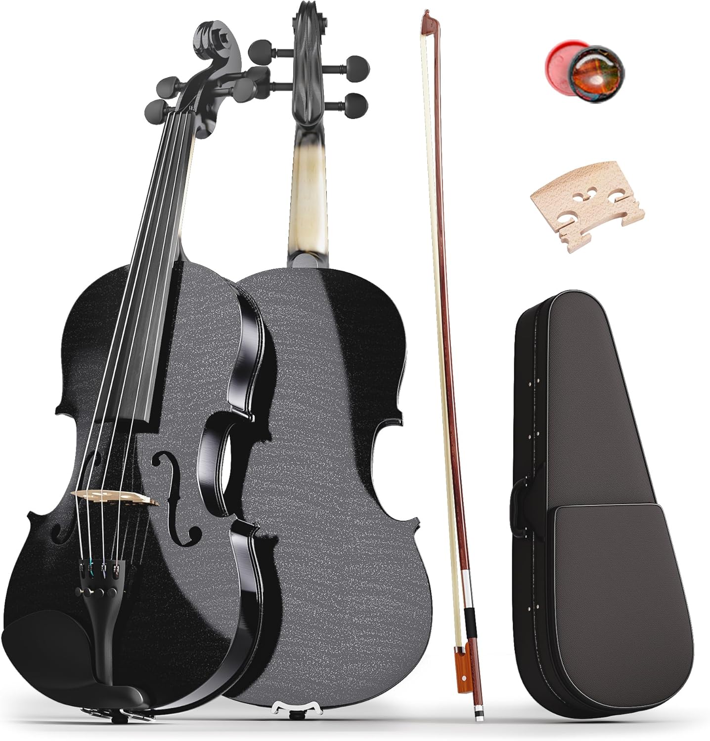 Beginner Violin 4/4 Full Size Acoustic Fiddle Kit for Learners