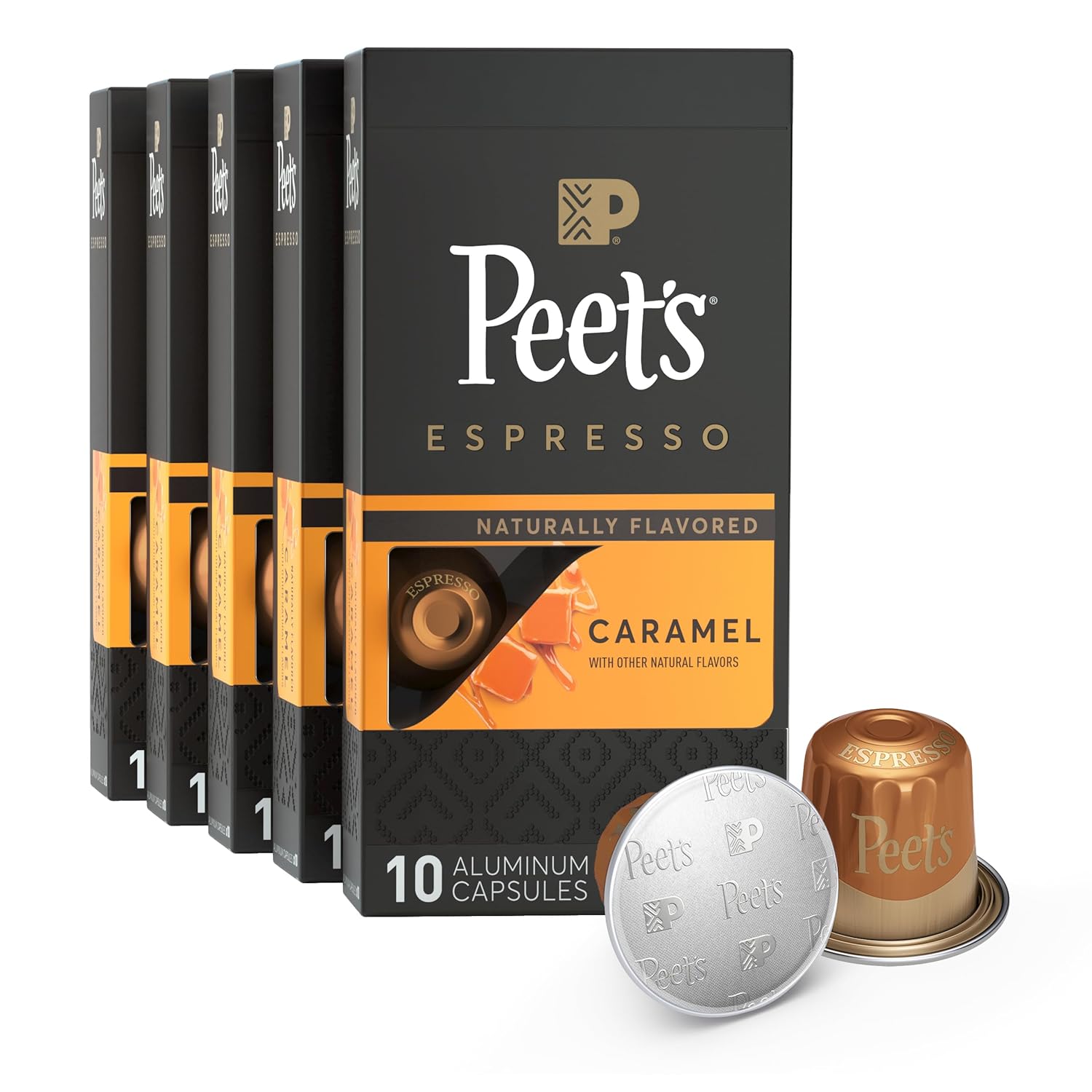 Peet's Coffee Medium Roast Espresso Capsules for Nespresso