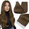 Full Shine Tape In Human Hair Extensions 16 in Color 3 Brown - Natural