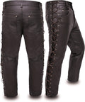 Leather Motorcycle Pants for Men and Women 30ft to 44ft Waist