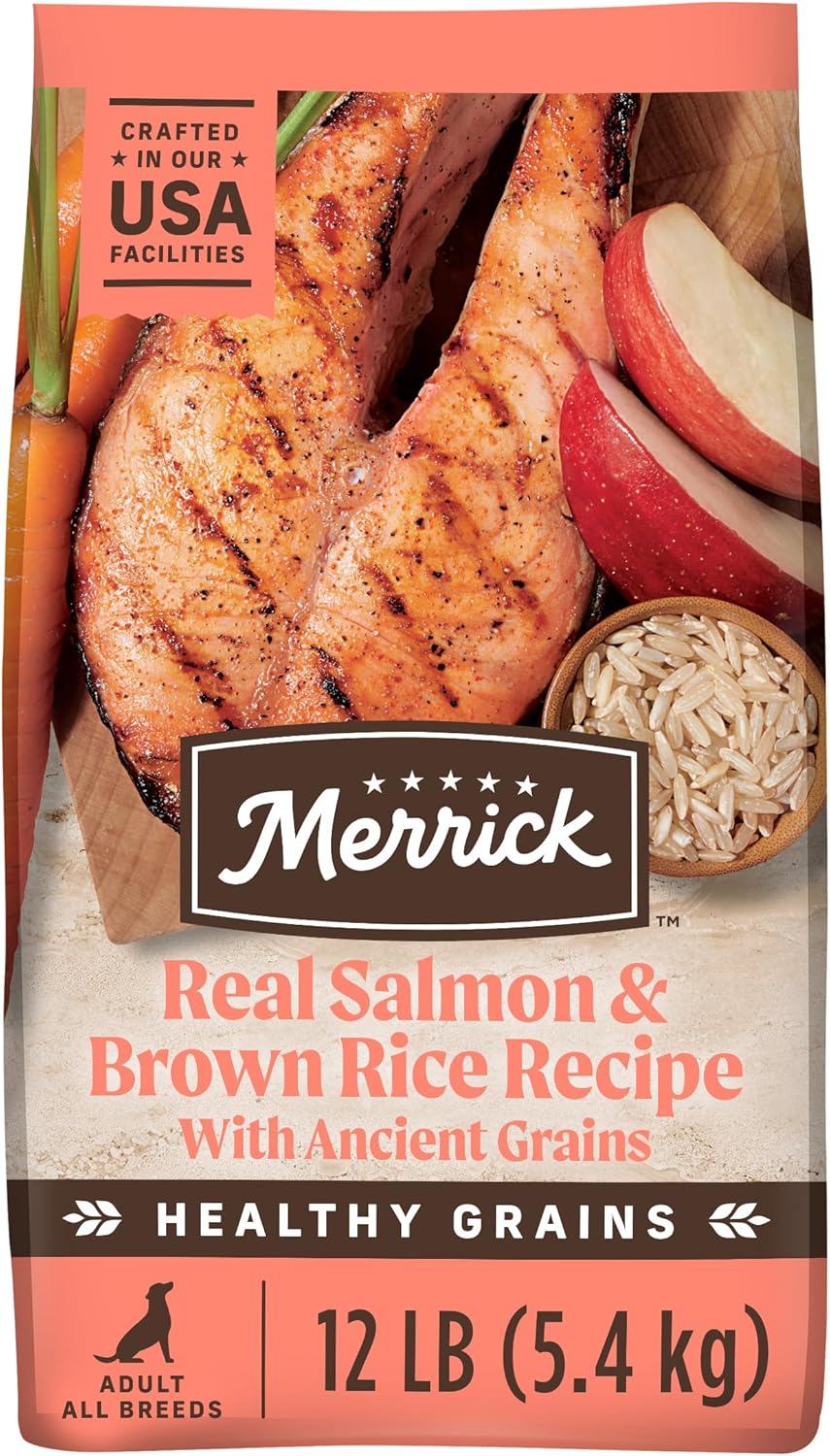 Merrick Healthy Grains Premium Adult Dry Dog Food with Salmon