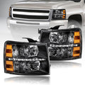 LED DRL Headlights Assembly for 2007-2014 Chevy Silverado - Brighter