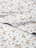 Cal King Christmas Reindeer Sheet Set - Festive 4 Piece Bedding