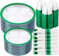 Green Plastic Plates Party Set - Durable St. Patrick's Day Dinnerware
