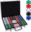 Poker Chips 500PCS Poker Chip Set with Aluminum Case - Casino Feel