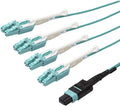 MTP(F) to 4x LC OM3 10m Breakout Fiber Cable - 40G Connectivity