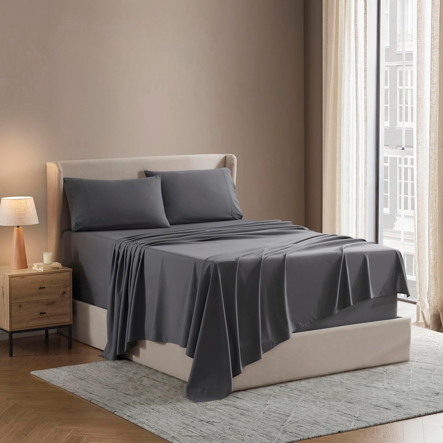 Soft Split King Sheet Set - 1800 Ultra-Soft Microfiber Sheets