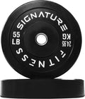 Olympic Bumper Plates Set 2in Weight Plates - Durable Virgin Rubber