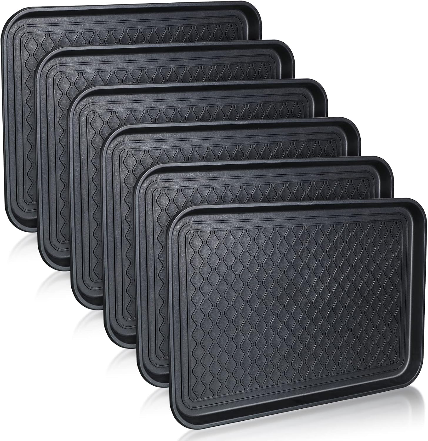 6 Pcs Multi Purpose Boot Tray Waterproof Shoe Mat for Pets