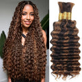 Human Braiding Hair for Boho Braids 22in 3 Bundles - Deep Water Wave