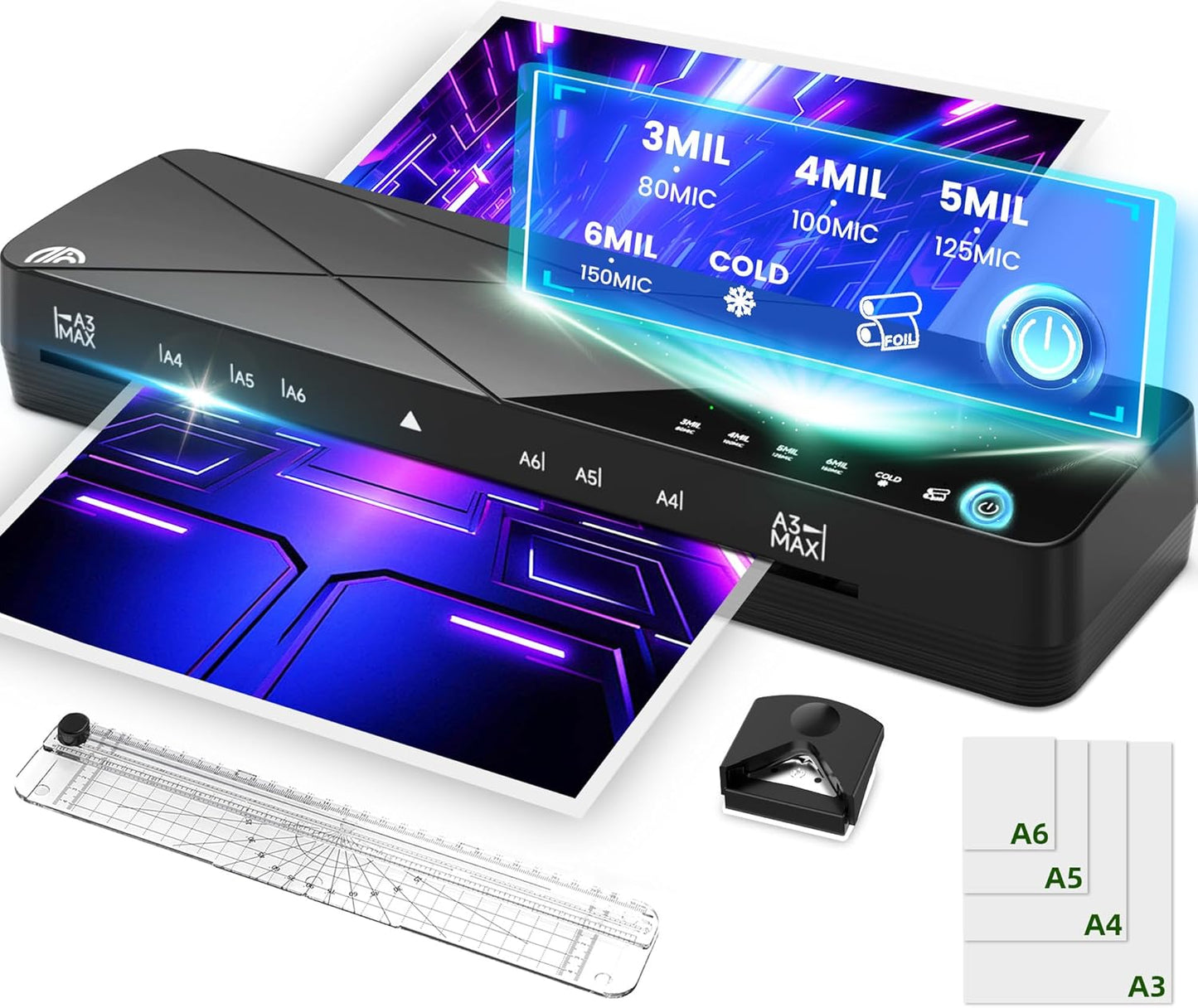 Laminator Machine for Home Office - 5-in-1 13in Thermal Laminator