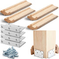 6 in Newel Post Mounting Kit L Bracket Set - Secure Handrail Fastening