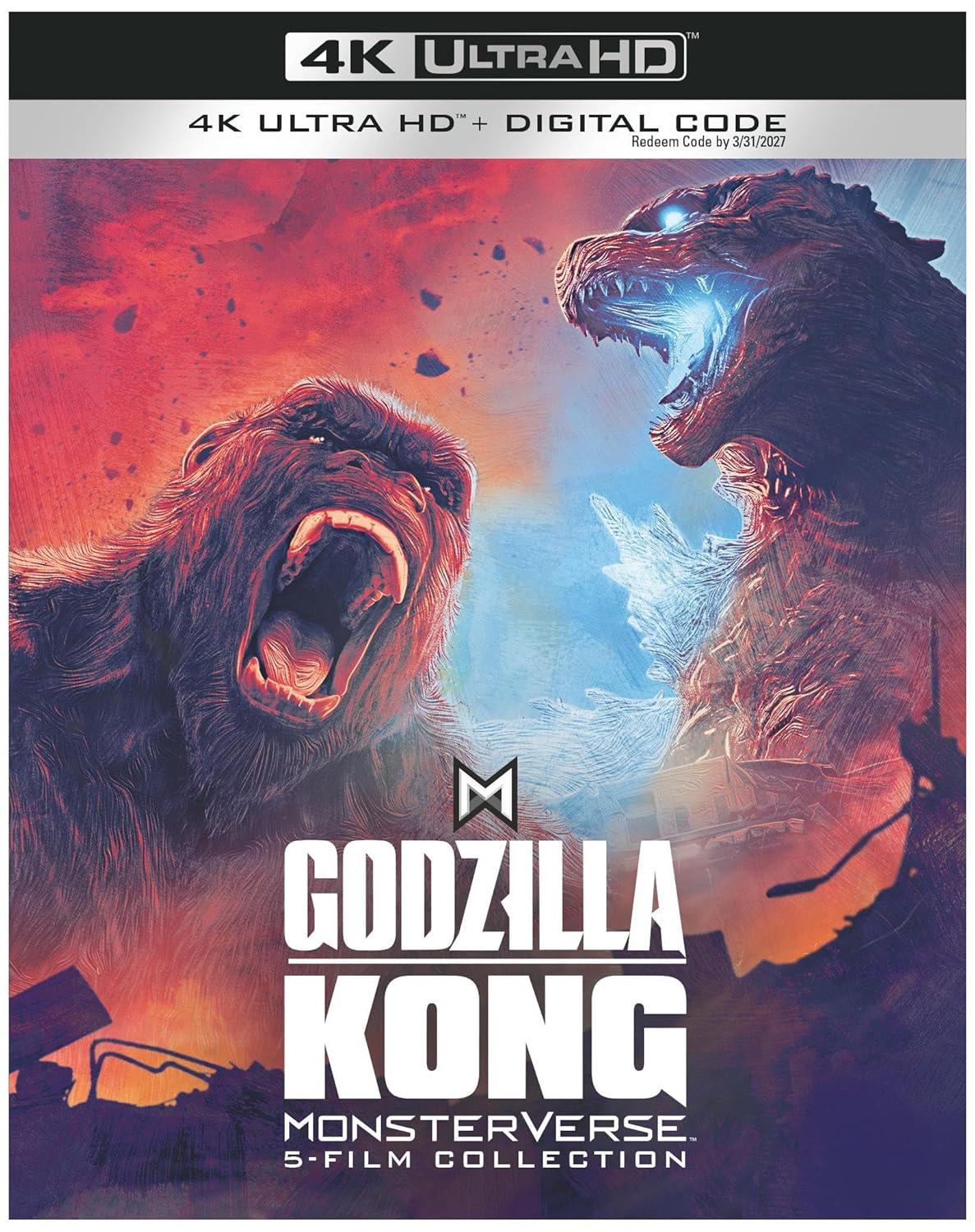 Godzilla/Kong MV 5-Film Collection in 4K UHD with Digital Copy