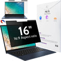 Magnetic Laptop Privacy Screen 16 in & 16.1 in - Removable Anti-Glare