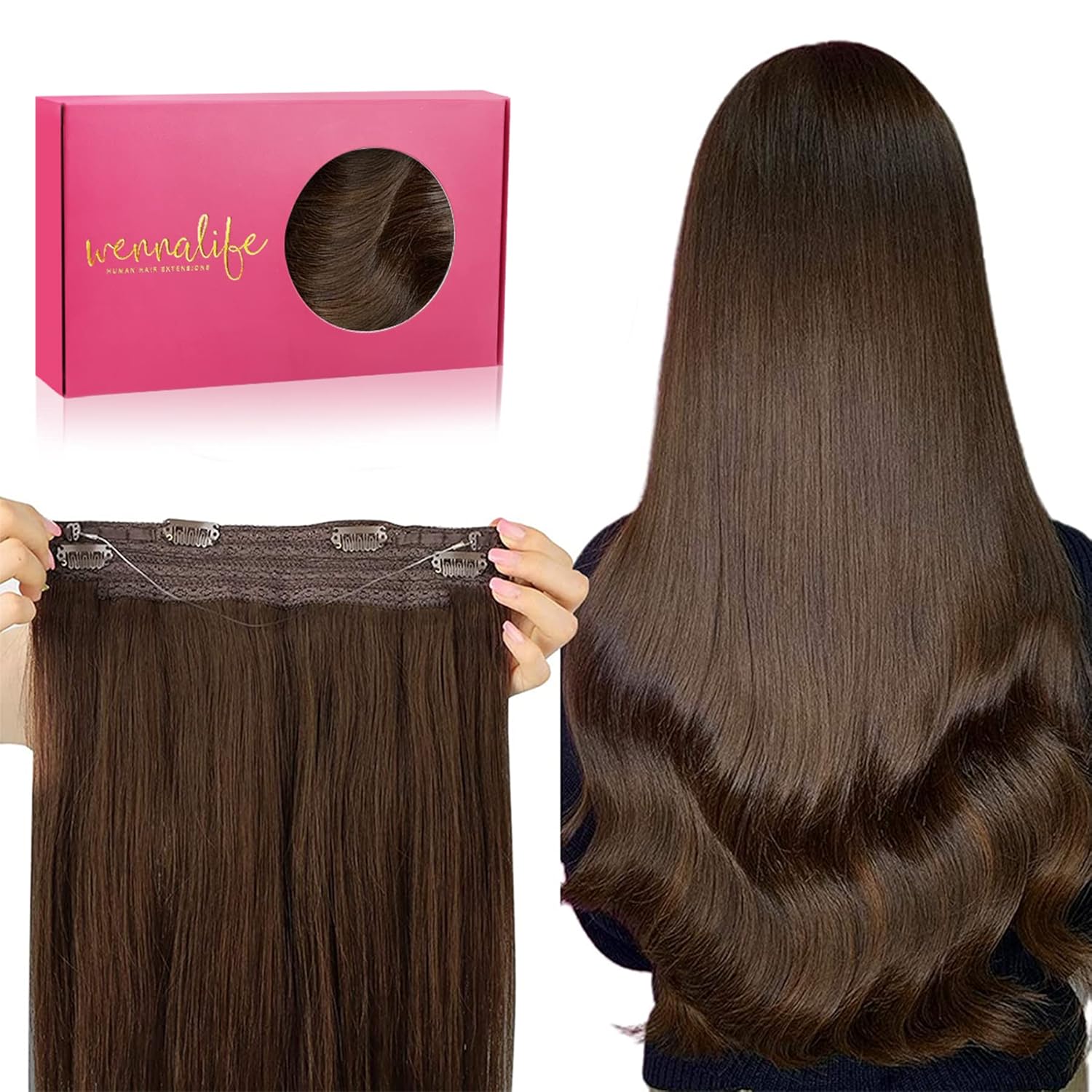 WENNALIFE Wire Hair Extensions for Natural Volume & Length