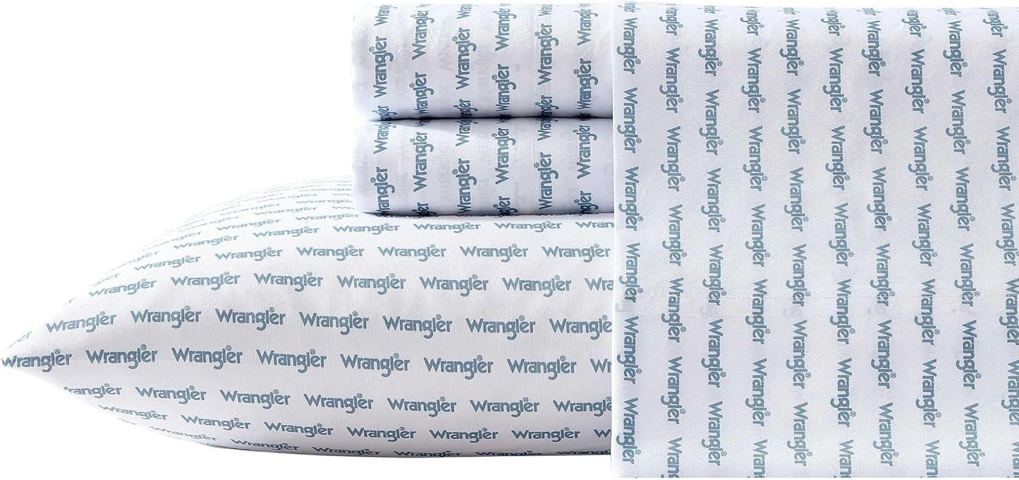 Wrangler Queen Size Sheet Set - Ultra-Soft & Deep Pockets