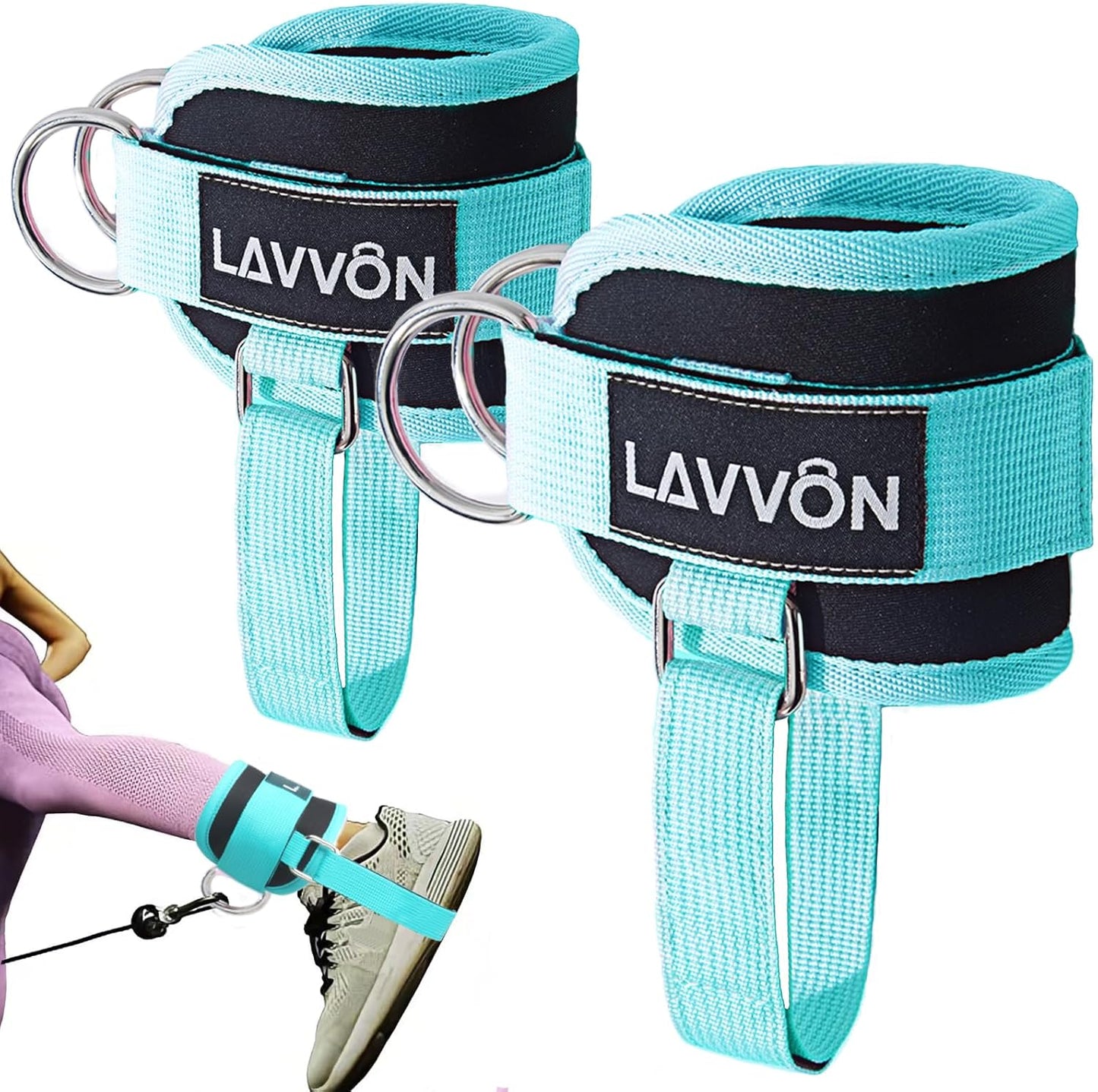Adjustable Ankle Straps for Stronger Glutes