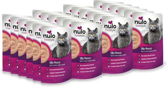 Nulo Freestyle Wet Cat Food 24 Pack Mousse for All Cats