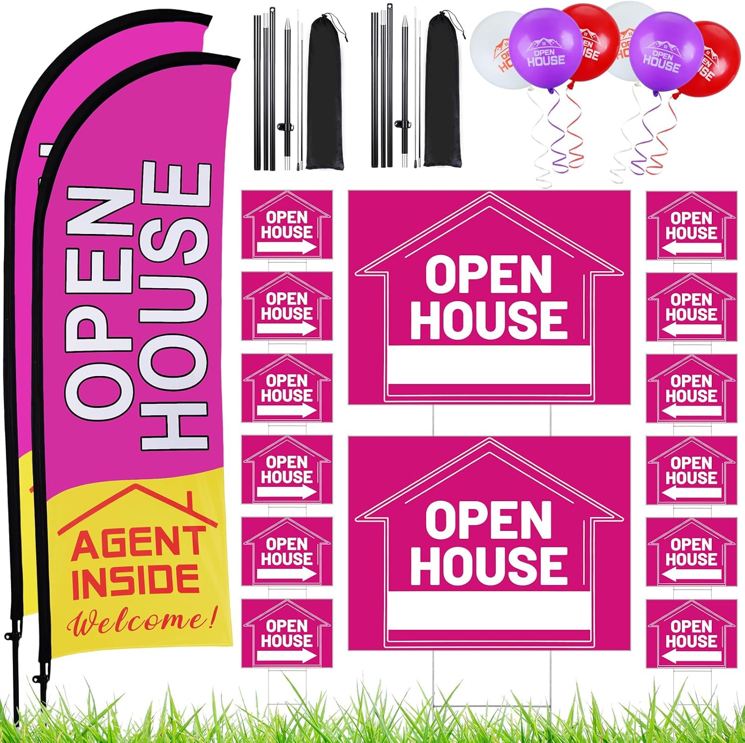 Buryeah 106 Pcs Real Estate Agent Supplies for Open Houses