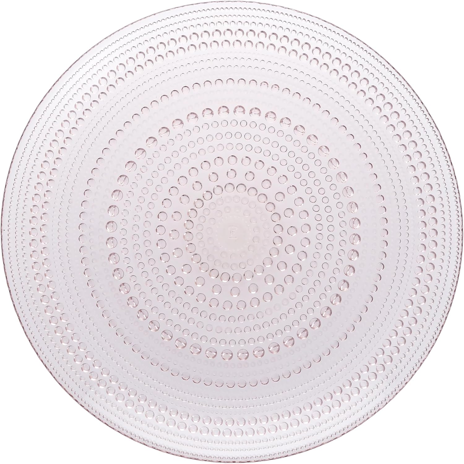 Set of 4 Pink 13 Glass Charger Plates by Fortessa