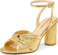 Bow Knot Heeled Sandals Chunky Heels - Comfortable Wedding Shoes