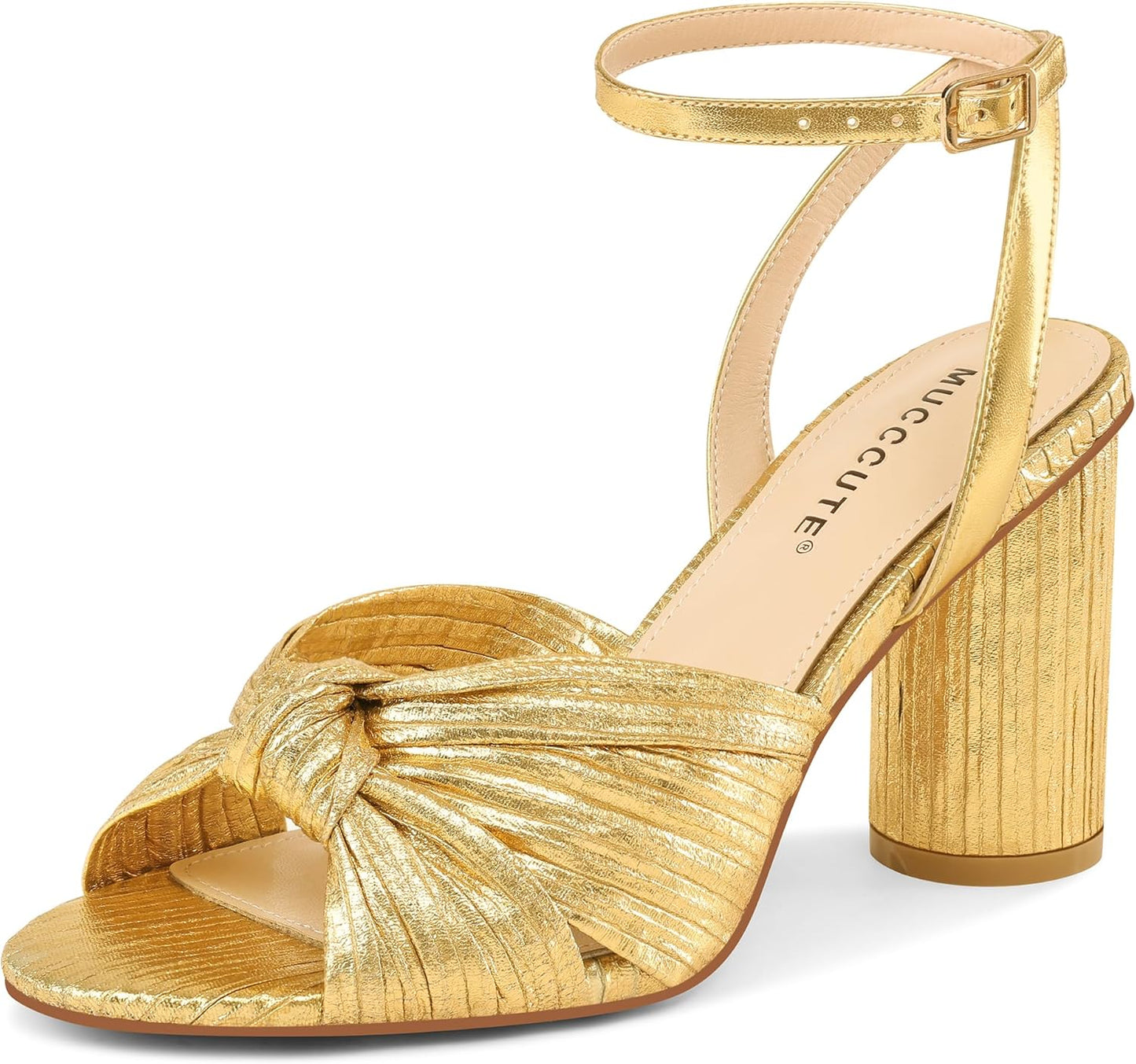 Chic Bow Knot Heeled Sandals for Stylish Women by MUCCCUTE