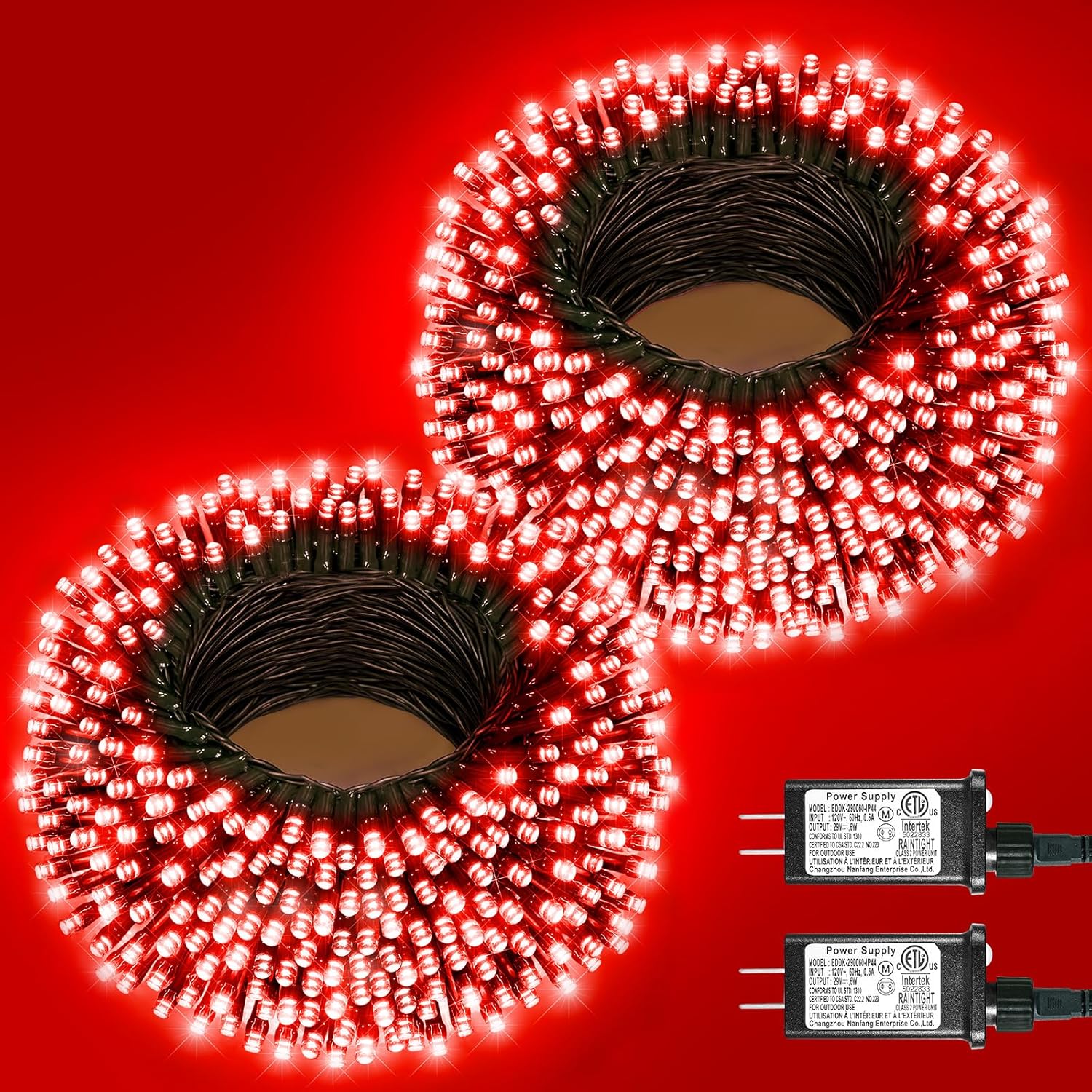 200FT 600LED Christmas String Lights for Indoor and Outdoor Use