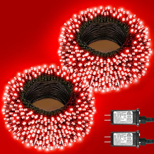 200FT 600LED Christmas String Lights for Indoor and Outdoor Use