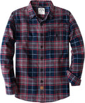 Mens Flannel Shirt Long Sleeve Plaid Button-Down - Warm, Soft Comfort