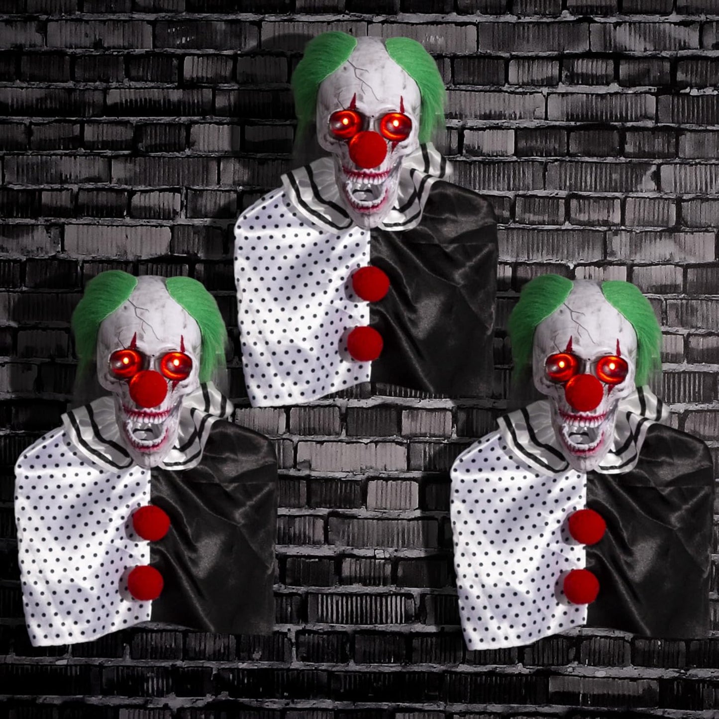 Halloween Animatronics Clown Pathway Markers for Spooky Decor