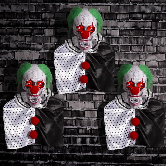 Halloween Animatronics Clown Pathway Markers for Spooky Decor