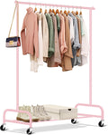 Heavy Duty Clothing Rack 43in Rolling Garment Rack - Extra Wide